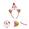 LIFKOME Christmas Santa Claus Style Headband Cute Novelty Hairband for