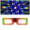 Paper Cardboard Diffraction Glasses - Geometric Rainbow Firework Party Glasses