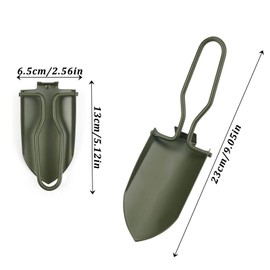 Molyorch Mini Klappspaten Gartenschaufel, Klappspaten Gartenschaufel Klein, Mini Handschaufel Schaufel, für Outdoor Wandern, Gartenkelle Blumenkelle tragbar Hand-Schaufel mit Tragetasche