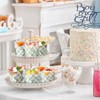 Maxdot 200 Pcs Sage Green Plaid Tulip Cupcake Liners for