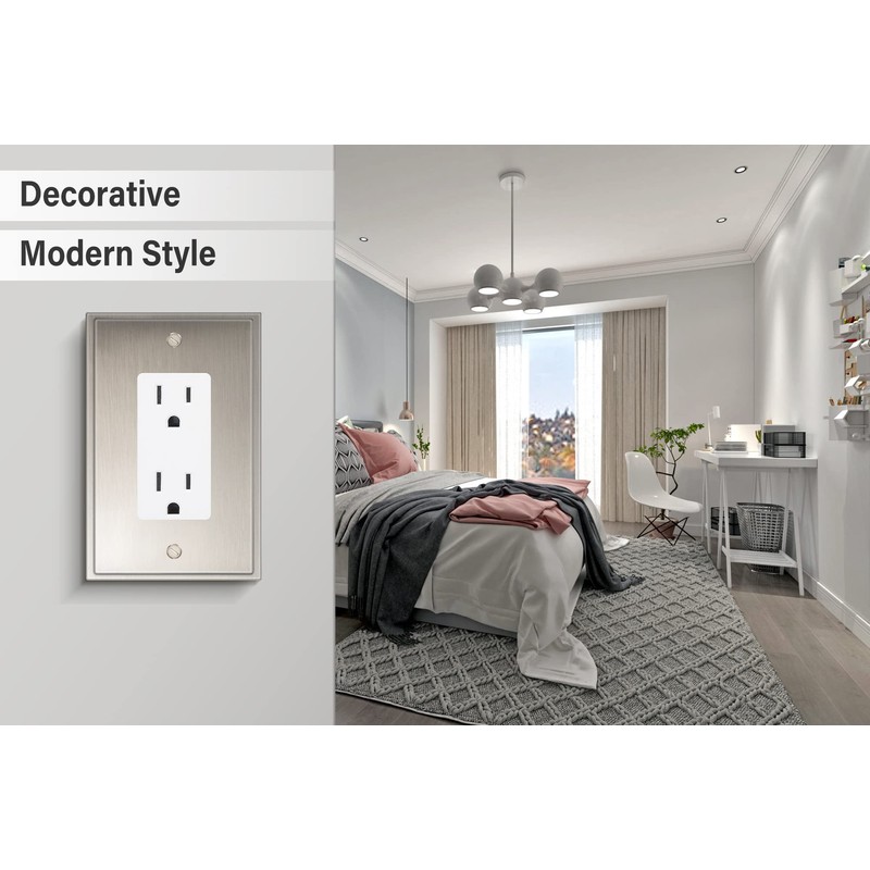 Henne Bery Soft Modern Decorative Wall Plate Switch Plate Outlet