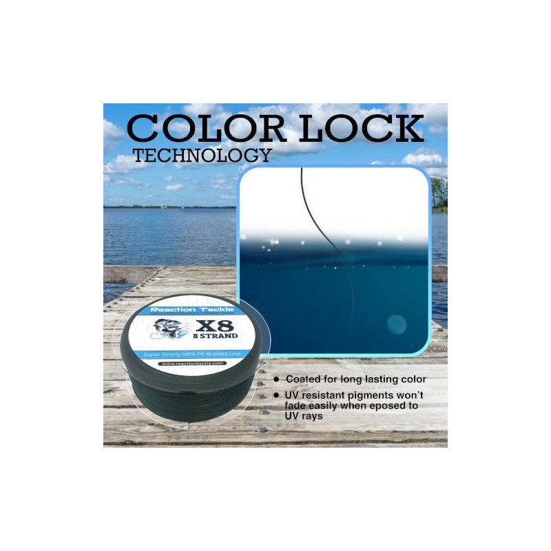 Reaction Tackle Reaction Tackle Braided Fishing Line - 8 Strand