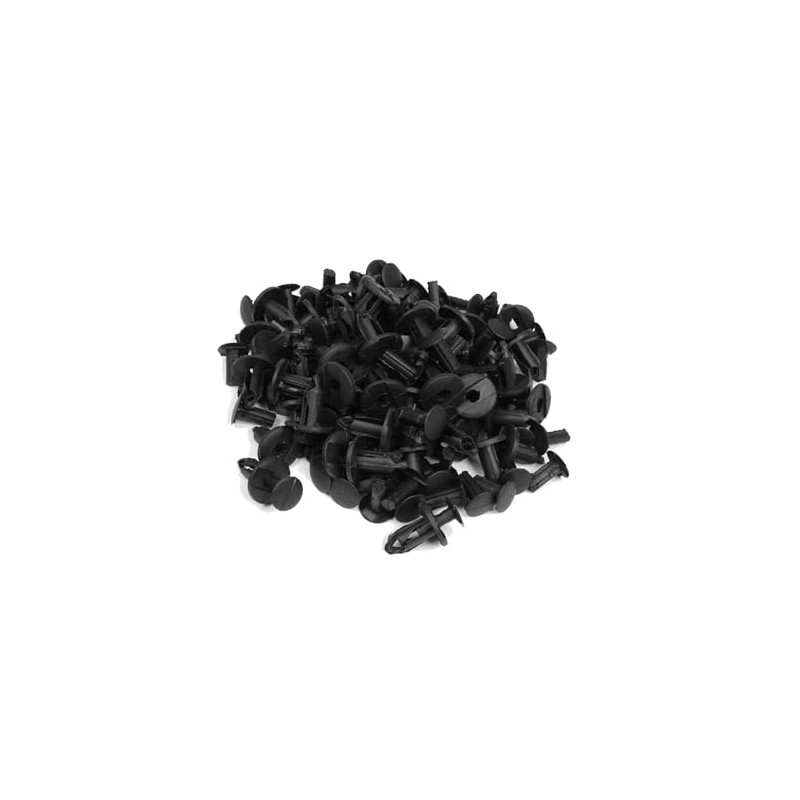 TUCKBOLD 100pcs 30mm Long Plastic Push Fasteners Rivets Clips 20mm