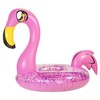 PoolCandy Inflatable Animal Pool Tubes & Swim Rings (Flamingo Glitter