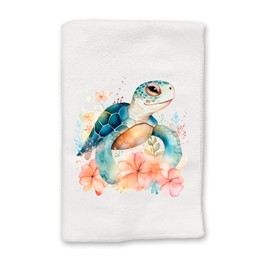 Adorable Sealife Ocean Aquatic Baby Turtles Decorative Towel | Nursery Home Kitchen Bathroom Decoration | Summer Spring Christmas Fall Gift Present | Wedding Bridal Shower | Wildlife Lovers