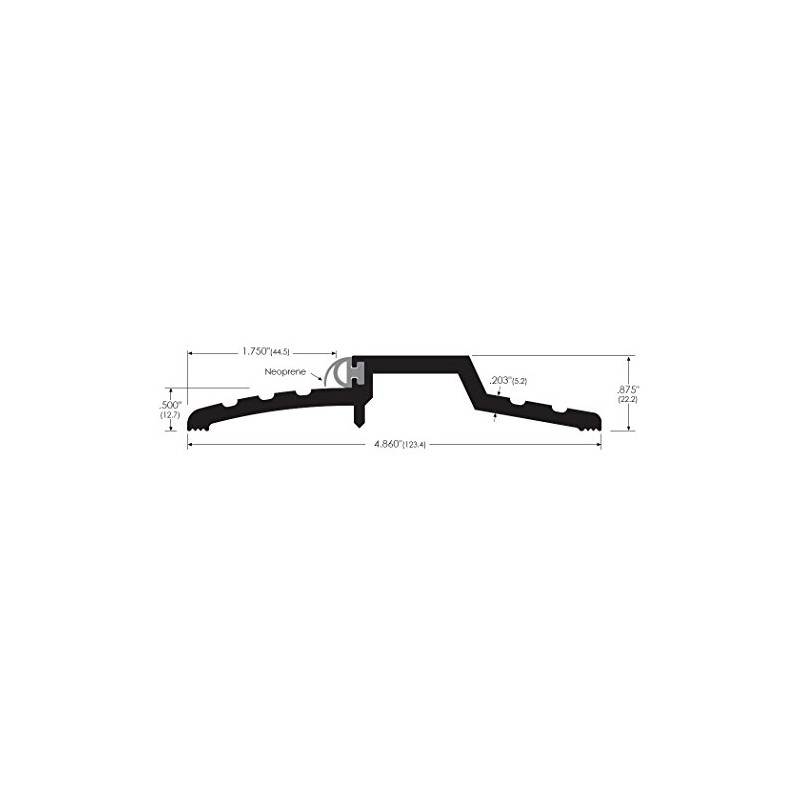 Aluminum Door Threshold for Exterior Doors - Soundproof Seal Neoprene