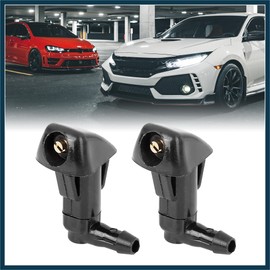 TUCKBOLD 2pcs 76810-SDA-A11 Windshield Wiper Washer Nozzle Spray Jet for Honda Civic Odyssey Accord Element Automotive Parts