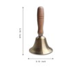 Solid Hand Bell with Handle - Perfect for Schools, Events,