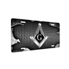 Masonic Front Novelty Car Tag Sign with Custom Background Options