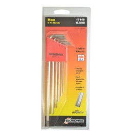 Bondhus (bondasu) Hex Wrench Set, 6 Pair, with Mil Type hlx6mb