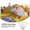 CORHAD Camping Tent Stakes Large Head 10pcs Steel Ground Nails
