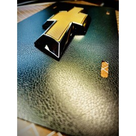 ADS OEM Custom 3D Chevy Bow Tie License Plate Leather Tahoe Camaro Corvette Impala