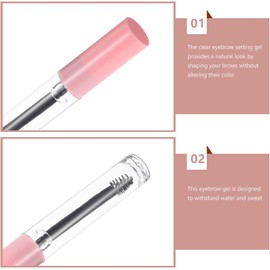 Gel transparente para cejas con fijación de larga duración y potenciador de levantamiento en crema, ideal para retoques y maquillaje cotidiano