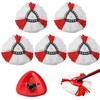 6 Pack Mop Replacement Heads Compatible with O-Cedar EasyWring Spinning