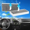 Acouto for Jeep jk wrangler-2PCS Car Cabin Air Filter 55111302AA,68233626AA