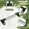 Blulu 2 Set Heavy Duty Wheelbarrow Axle Bracket Set Compatible