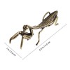 Brass Mantis Statues Gold Praying Mantis Figurines Vintage Mantis Sculpture