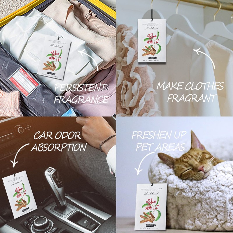 MYARO Scented Sachet House Air Freshener - 12 Pack Long