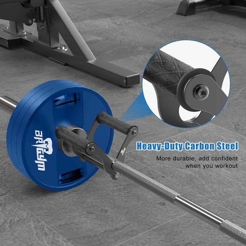 Upgraded T Bar Row Attachment with Non-Slip Rubber Grip Heavy
