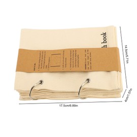 lvifloae Blank Fabric Sketchbook Art Journaling Fabric Sketch Book Linen Folding Portable Travel Journal Fabric Planner Notebook Stitchbook for Drawing Writing