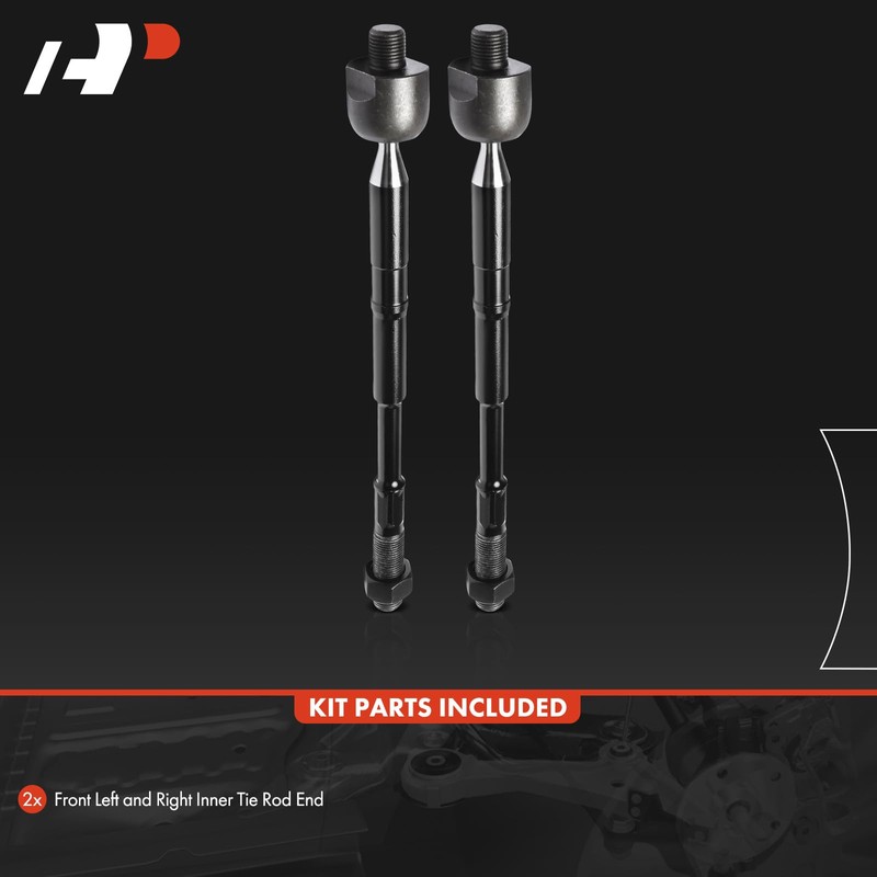 A-Premium 2 x Front Inner Tie Rod Ends, Compatible with