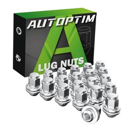 AUTOPTIM 20PCS M14x1.5 OEM Lug Nuts - Replacement for 1998-2021 Toyota Land Cruiser, 2008-2022 Sequoia(5 Lug), 2007-2022 Tundra(5 Lug) - OEM Factory Style Mag Seat 22mm Hex Chrome Lug Nut with Washer