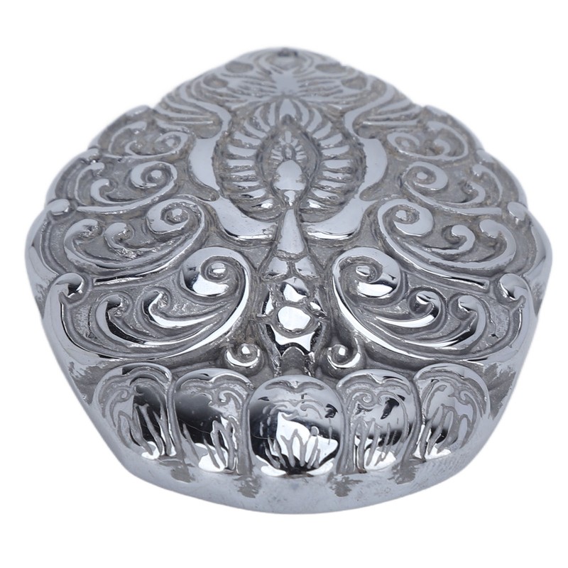 Natural Terahertz Pendant Peacock Pattern Carved Energy Stone Hanging Ornament