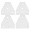 203040 T Shape Joining Plate Aluminium Alloy 5‑Hole Joint Bracket