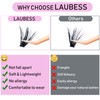 Individual Lashes 300 Pcs LAUBESS Lash Clusters Individual Eyelash Clusters