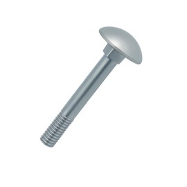 Keple M6 x 70 mm Mushroom Head Screws with Square Neck, Gate, Door, Headboard Bolts, Galvanised Carriage Bolts with Half Round Head, Sledge Screws DIN 603, Pack of 20