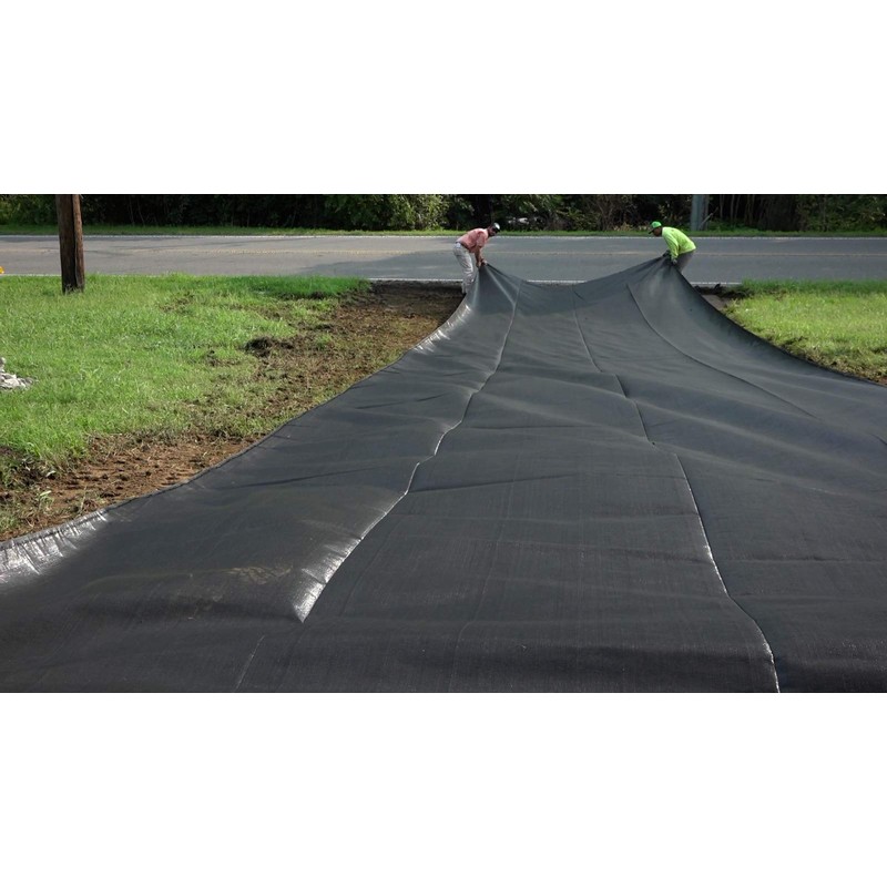 ArmorLay Commercial Grade Ground Stabilization Fabric, Underlayment (Black, 12.5' X