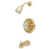 Kingston Brass KB532 Single Acrylic Handle Tub and Shower Faucet,