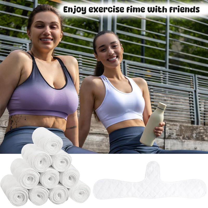 UptVin Pack of 10 Reusable Bra Inserts Cotton, Bra Inserts