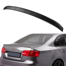 cciyu Black ABS Rear Spoiler Wing Accessories for 2012 2013 2014 for Volkswagen for Jetta Stylish Trunk Spoiler Wing