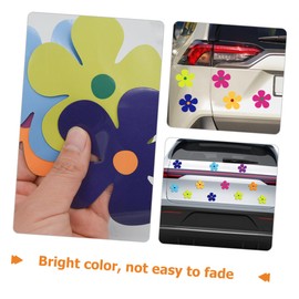 Gatuida 24Pcs Magnetic Flower Stickers for Car Door and Fridge DIY PVC Magnets for Home Decor Easy to Use Durable Decals for Refrigerator Cabinet Locker