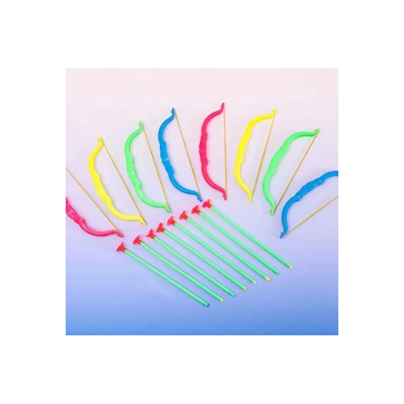 IDECOR 20 Arcos Flecha Tiro Blanco Juguete Piñata Bolo Fiesta