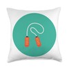 Jump Rope Skip Rope Exercise Work Out Throw Pillow