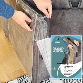Cat Scratch Furniture Protector, Couch Arm Covers, Anti-Scratch Furniture Protector for Leather Couch, Cat Deterrent, Sofa Arm Covers, Couch Corner Protector - Model 2