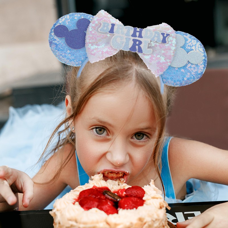 Mouse Ears Headbands Birthday Mouse Ears with Sequins for Cartoon