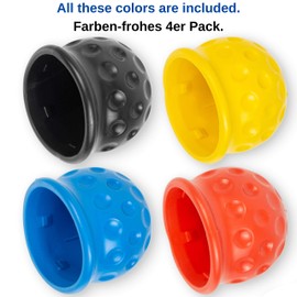 Towing Hitch Cover, Universal for Ball Couplings up to 50 mm Diameter, Made of Rubber, Golf Ball Shape, Weather Resistant and Car Washable, Towing Hitch Protective Cap, Ball Protection Cap
