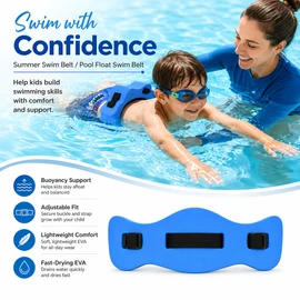 Adjustable Swim Buoyancy Belt for Pool Training – EVA Swimming Aid for Kids, Adults and Beginner Practice