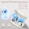 OYIB Wireless Earbuds, 50H Bluetooth 5.4 Headphones Sport, Bluetooth Earbuds