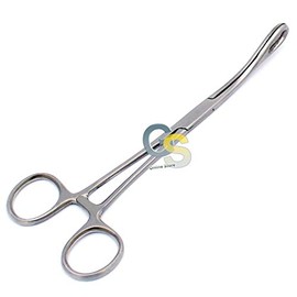 FOERSTER Sponge Forceps 7.5" Curved Serrated TIP G.S Instruments