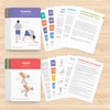 WorkoutLabs Plastic Yoga Cards with Sanskrit Language for Visual Learning,