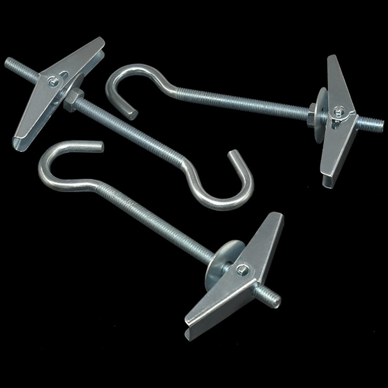 DDHOMIN 8 PCS Plasterboard Ceiling Hooks for Drywall Cavity Hollow