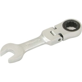 Dynamic Tools D076216 Stubby Flex Head Ratcheting Wrench, 1/2"