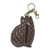 Chala Lazzy Cat Key Fob Coin Purse, Cat Lover Gift