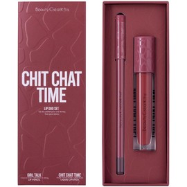 Beauty Creations Availabilippy Lip Kit – Dúo Labial Líquido Mate y Lápiz en Gel – Pigmentación intensa, confort ligero y acabado cremoso para un look sensual y sofisticado (CHIT CHAT TIME)