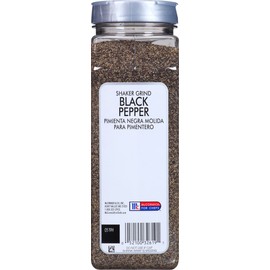 McCormick Culinary Shaker Grind Black Pepper, 16 oz - One 16 Ounce Container of Shaker Grind Black Pepper for Hot, Piney Flavors for Grilling and Cooking at Home