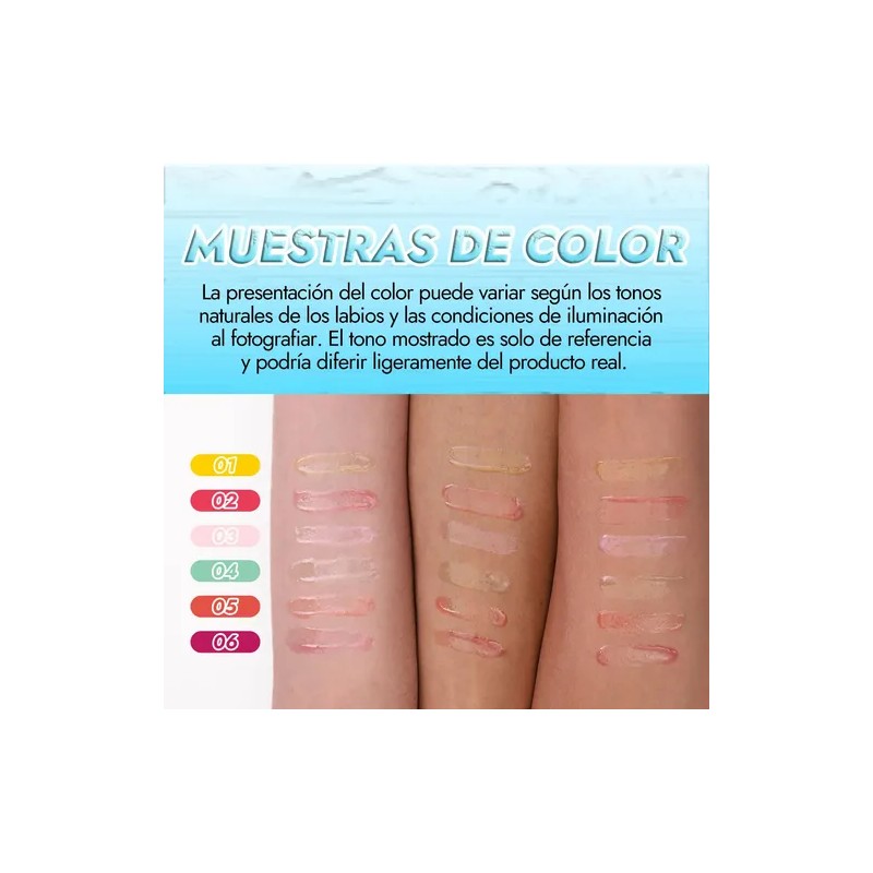 Labiales Lip Gloss Lip Oil Brillo Labial Set Maquillaje 6pzs
